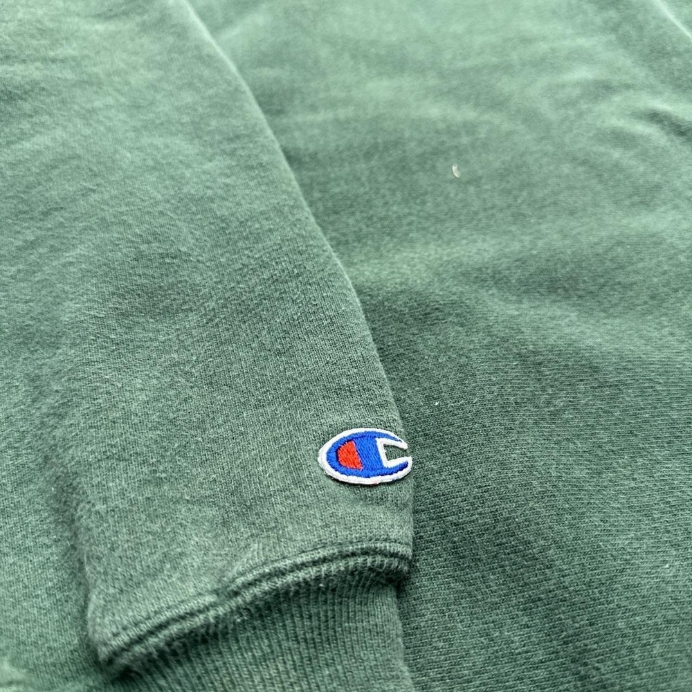 Champion Reverse Weave TRUE 90s Made in USA Hoodie Mens Sz XL Green Pullover - Picture 8 of 8